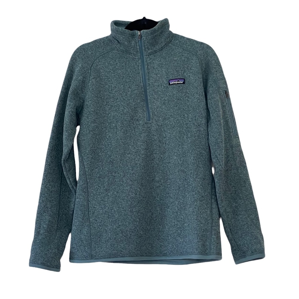 Patagonia Better Sweater 1/4 Zip Pullover Fleece Dusty Blue Large NEW